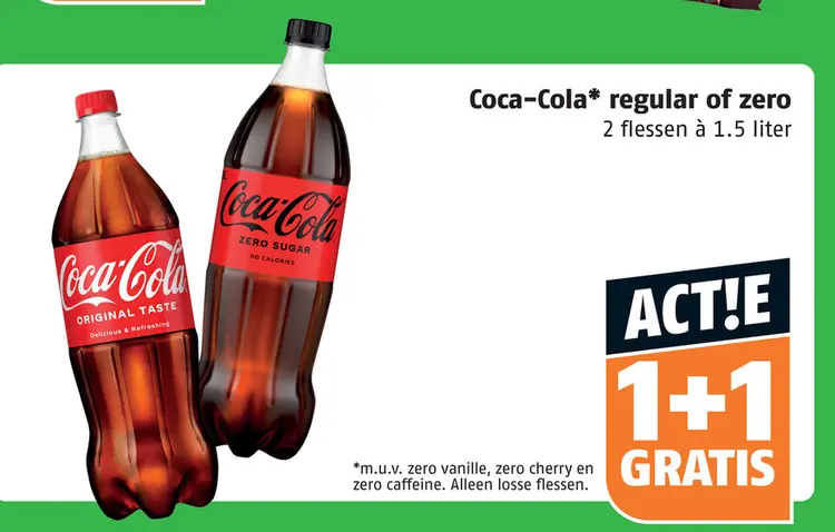 Aanbieding: Coca-Cola regular or zero