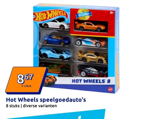 Aanbieding: Hot Wheels speelgoedauto's