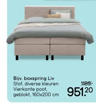 Aanbieding: boxspring Liv