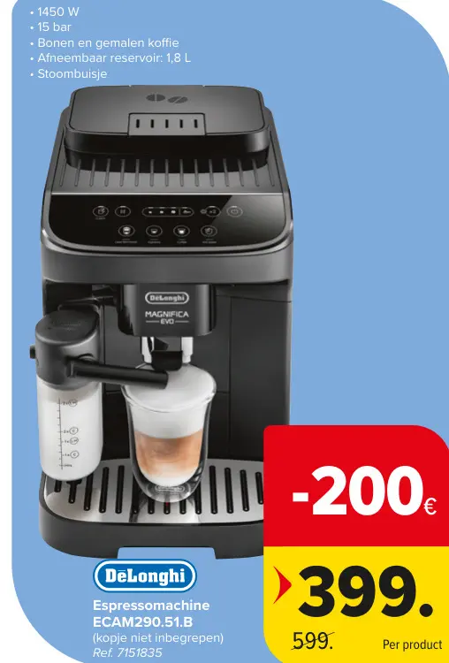 Promotie: Espressomachine ECAM290.51.B