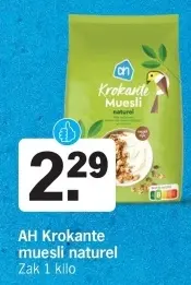 Aanbieding: AH Krokante muesli naturel