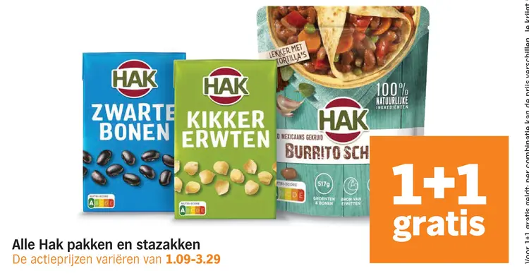 Aanbieding: Hak pakken en stazakken