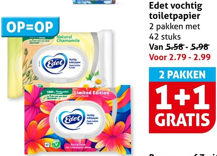 Aanbieding: Vochtig toiletpapier