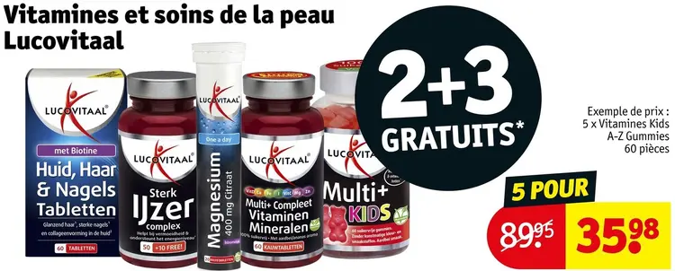 Offre: Vitamines et soins de la peau