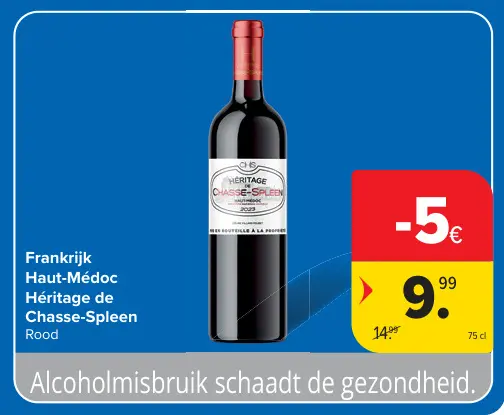 Promotie: Héritage de Chasse-Spleen Rood