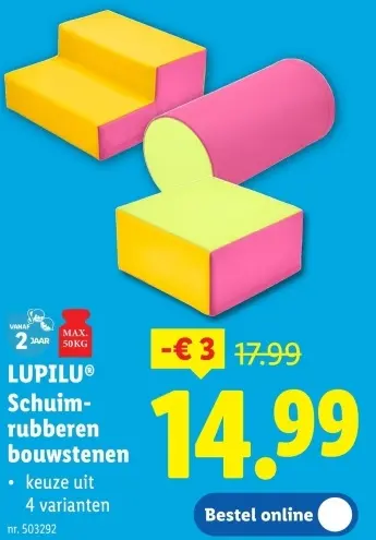 Promotie: Schuimrubberen bouwstenen