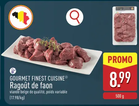 Offre: Ragoût de faon