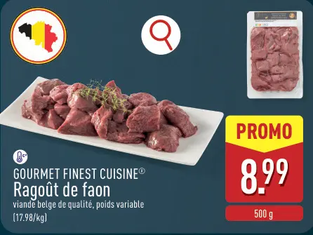 Offre: Ragout de faon