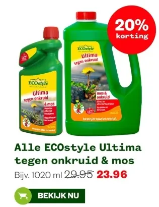 Aanbieding: Ultima tegen onkruid & mos