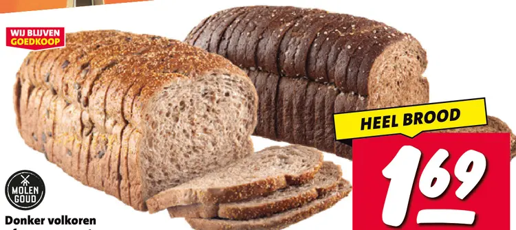 Aanbieding: Molen Goud Donker volkoren of pompoen extra
