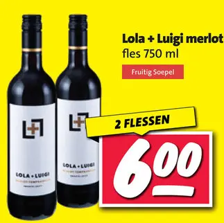 Aanbieding: Lola + Luigi merlot