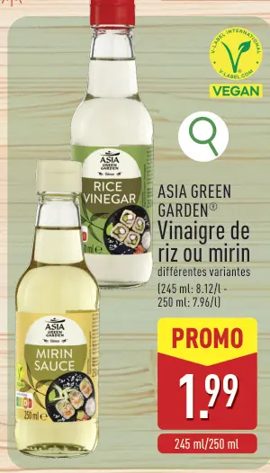 Offre: Vinaigre de riz ou mirin