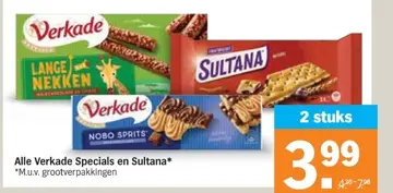 Aanbieding: Verkade Specials en Sultana