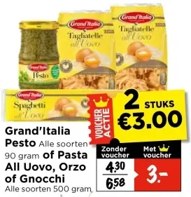 Pesto of Pasta All Uovo, Orzo of Gnocchi