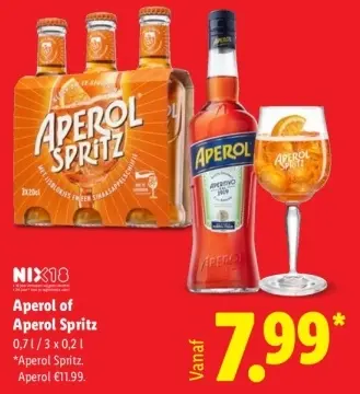 Aanbieding: Aperol of Aperol Spritz