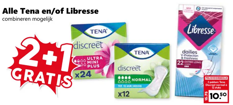 Aanbieding: Alle Tena en/of Libresse