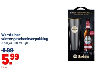 Aanbieding: Warsteiner winter geschenkverpakking