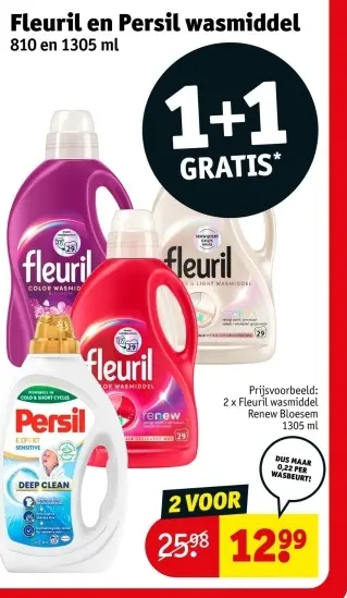 Promotie: Fleuril en Persil wasmiddel