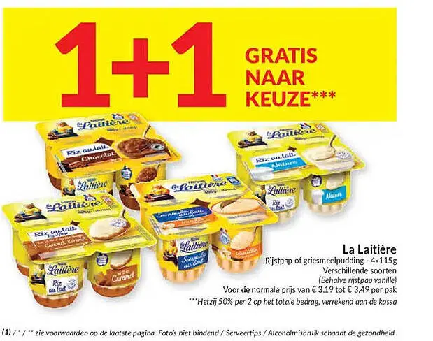 Promotie: Rijstpap of griesmeelpudding
