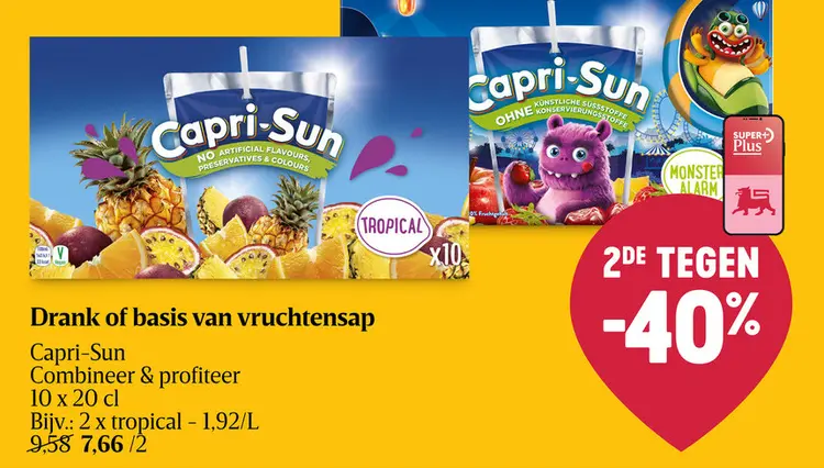Promotie: Drank of basis van vruchtensap