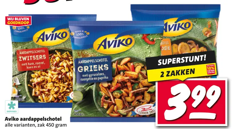 Aanbieding: Aviko aardappelschotel