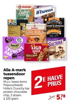 Aanbieding: Alle A-merk tussendoor repen