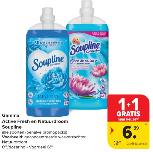 Promotie: Active Fresh en Natuurdroom Soupline