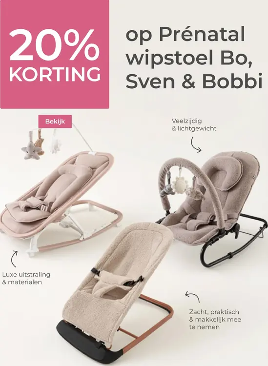 Aanbieding: Wipstoel Bo, Sven & Bobbi