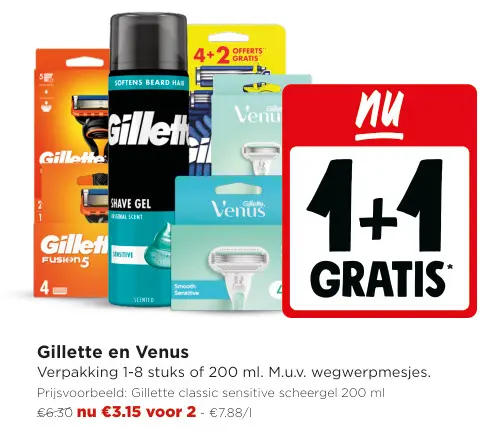 Promotie: Gillette en Venus