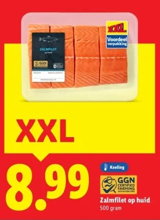 Aanbieding: Zalmfilet op huid