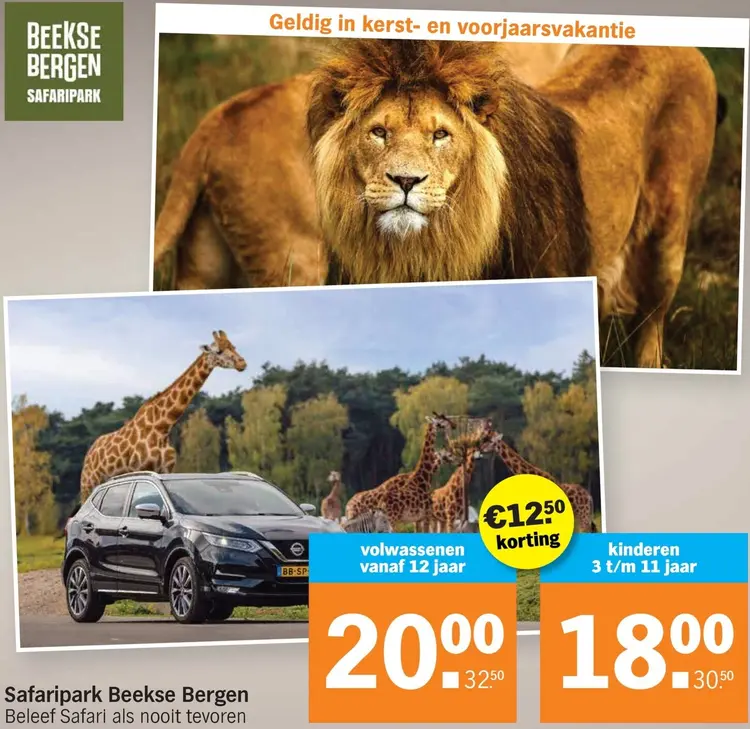 Aanbieding: Beekse Bergen Entreetickets Safaripark Beekse Bergen