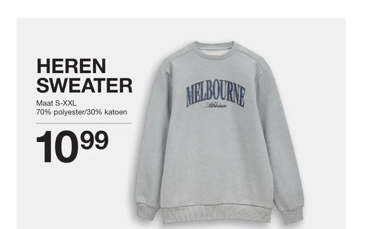 Aanbieding: Heren sweater & heren joggingbroek