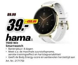 Promotie: 7000 Wit Smartwatch