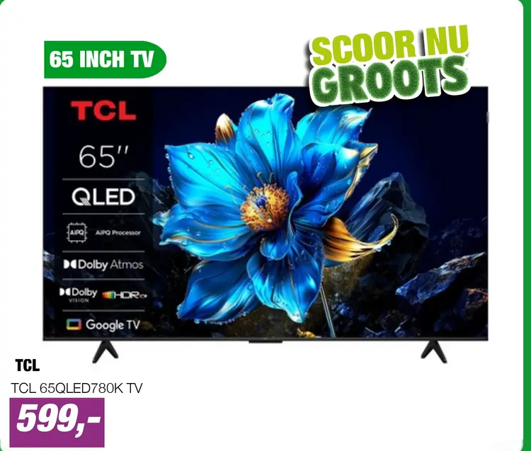 Aanbieding: TCL 65QLED780K TV