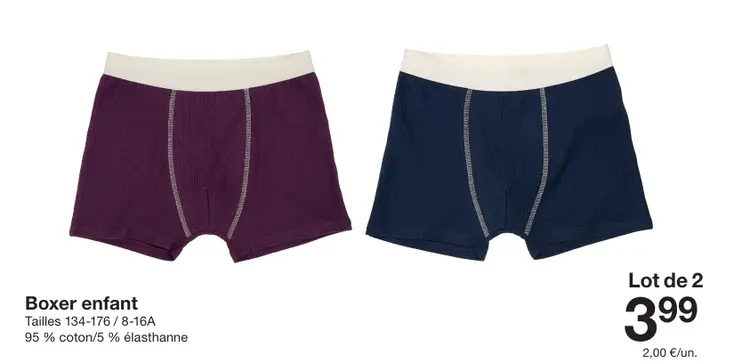 Offre: Boxer enfant