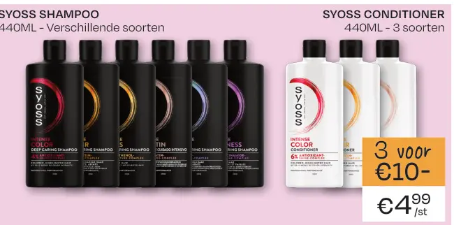 Promotie: Syoss shampoo & conditioner