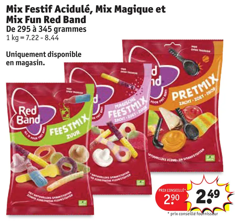 Offre: Mix Festif Acidulé, Mix Magique et Mix Fun