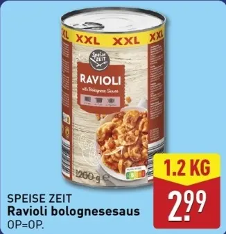 Aanbieding: Ravioli bolognesesaus