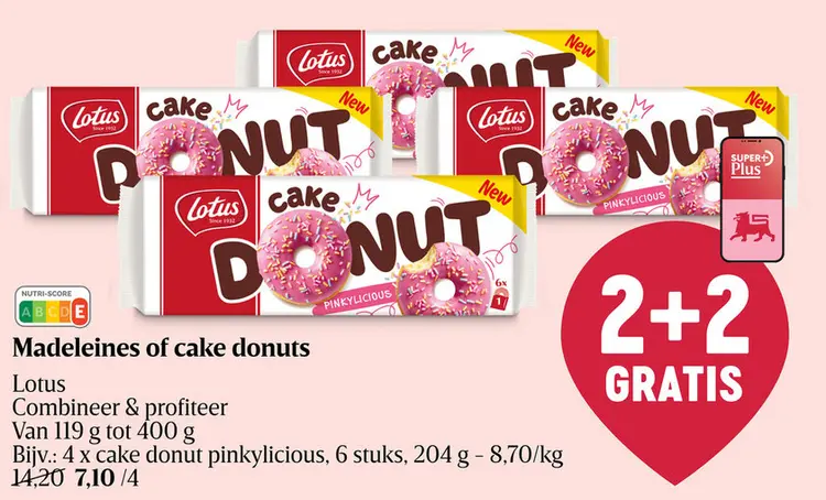 Promotie: Madeleines of cake donuts