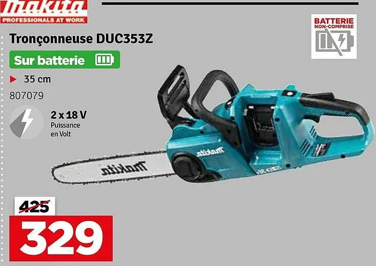 Offre: Tronçonneuse DUC353Z