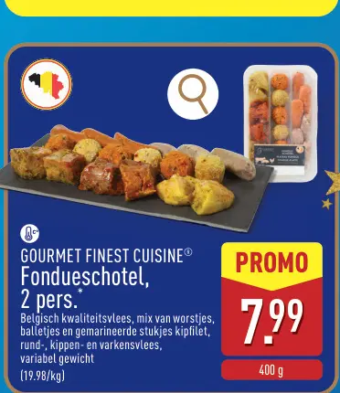 Promotie: Fondueschotel, 2 pers.