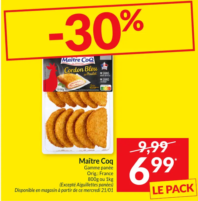Offre: Cordon Bleu de Poulet
