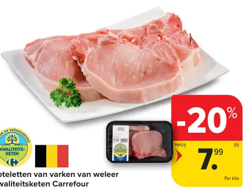 Promotie: Koteletten van varken