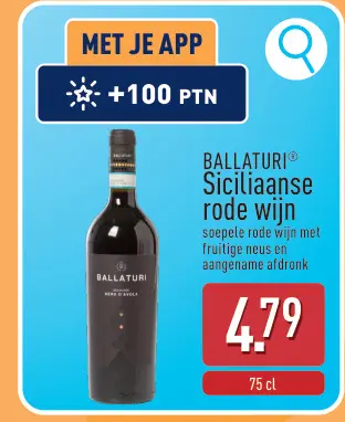 Promotie: BALLATURI® Siciliaanse rode wijn