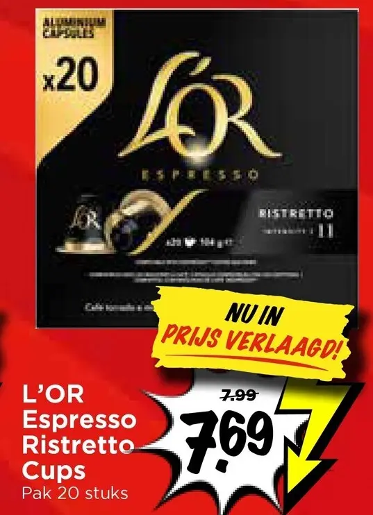 Aanbieding: L'OR Espresso Ristretto Cups