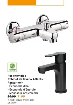 Offre: Robinet de lavabo Atlantic Parker noir