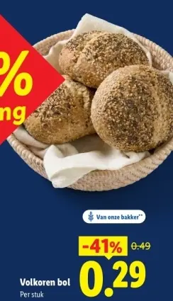 Aanbieding: Volkoren bol