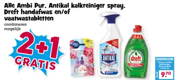 Aanbieding: Ambi Pur, Antikal kalkreiniger spray, Dreft handwas en/of vaatwastabletten