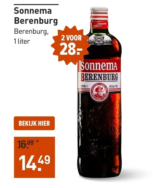 Aanbieding: Sonnema Berenburg