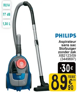 Offre: Aspirateur sans sac / Stofzuiger zonder zak